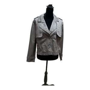 Grifflin Paris women’s size M cropped jacket, brown